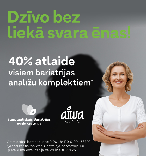 Piesakies konsultācijai pirms bariatrijas operācijas un saņem -40% analīžu komplektiem. Dzīvo bez liekā svara ēnas!